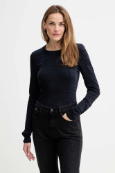 Svetr G-Star 3D biker knit slim dámský, tmavomodrá barva, D27170-C259