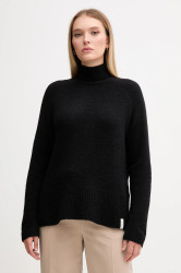 Svetr Gaudi dámský, černá barva, s golfem, 521FD53011