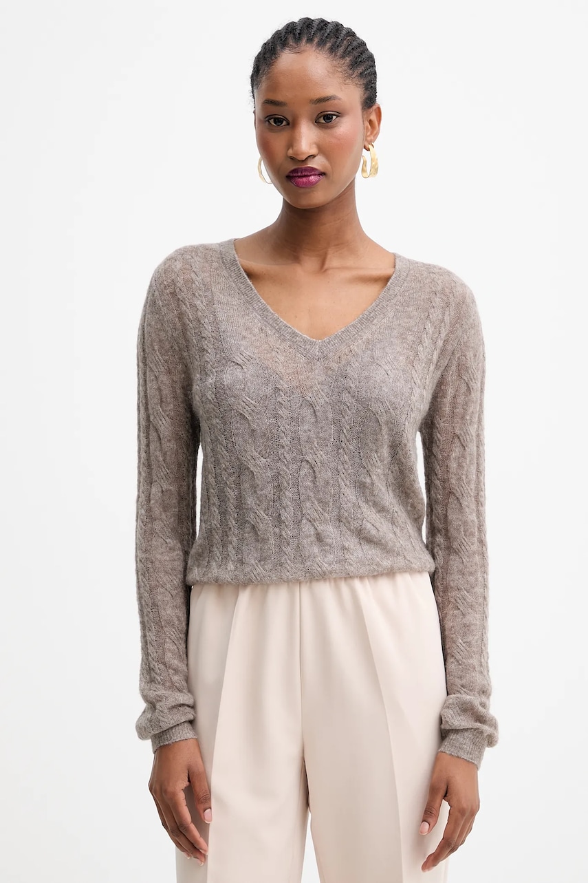 Svetr Guess IZABELLA dámský, hnědá barva, W5YR00 Z3HQ0