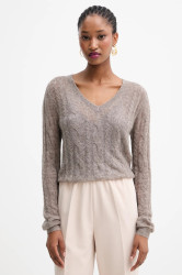 Svetr Guess IZABELLA dámský, hnědá barva, W5YR00 Z3HQ0