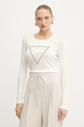 Svetr Guess KIARA dámský, béžová barva, W5YR23 Z2NQ2