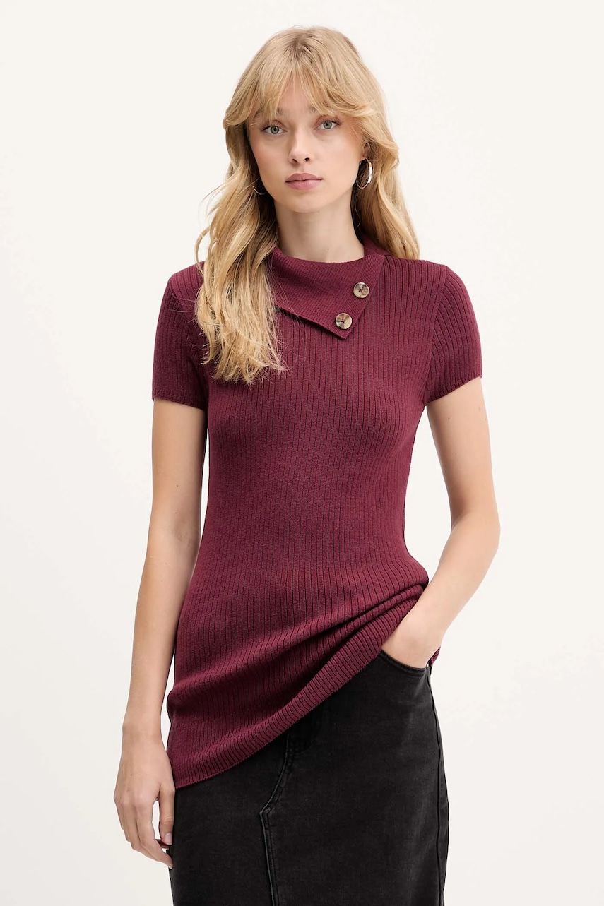 Svetr Hollister Co. dámský, vínová barva, KI350-5130