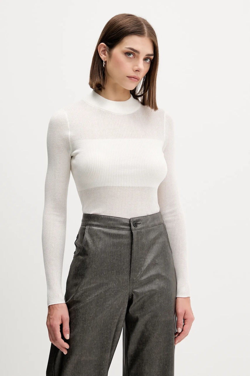 Svetr Hugo Blue Slumy_B dámský, béžová barva, 50543045