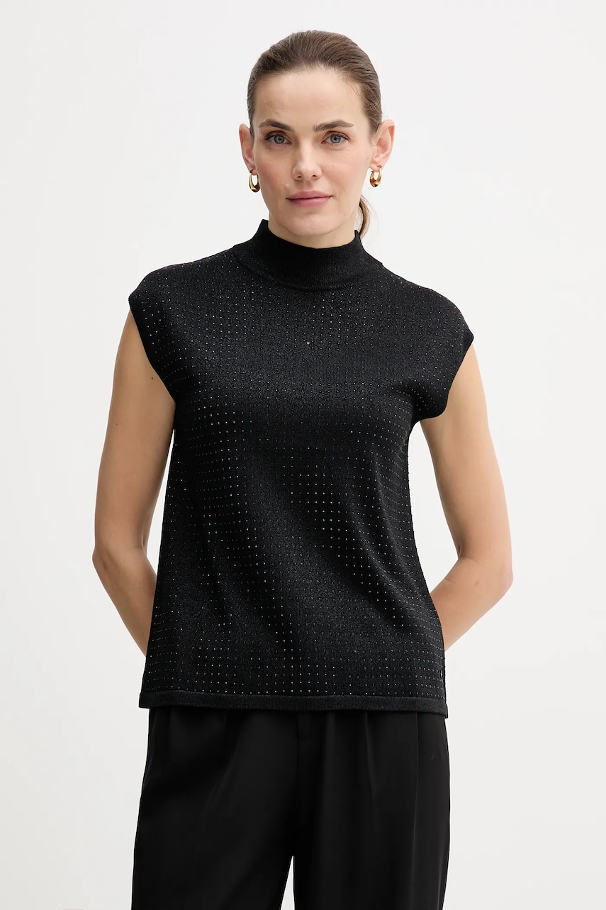 Svetr Joseph Ribkoff dámský, černá barva, s pologolfem, 254935