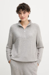 Svetr Joseph Ribkoff dámský, šedá barva, s pologolfem, 254933