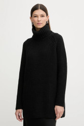 Svetr Marc O'Polo dámský, černá barva, s golfem, 5000007659