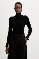 Svetr Marella dámský, černá barva, s golfem, 2523366092200