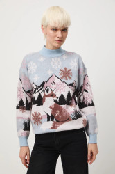 Svetr Medicine dámský, více barev, s pologolfem