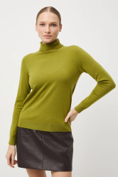 Svetr Medicine dámský, zelená barva, s golfem
