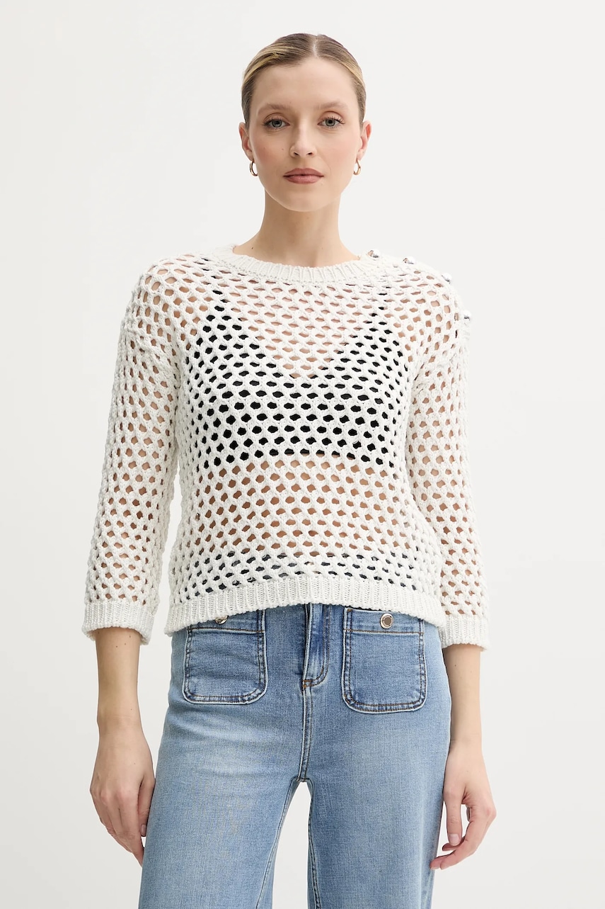 Svetr Morgan MJAD dámský, bílá barva, MJAD