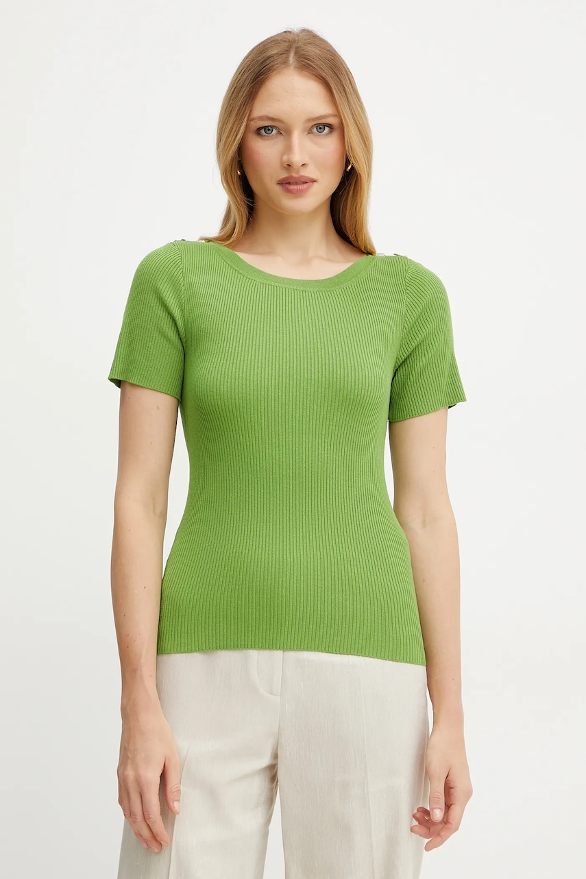 Svetr Morgan MPIO zelená barva, lehký, MPIO