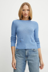 Svetr Morgan MSUNI dámský, modrá barva, MSUNI