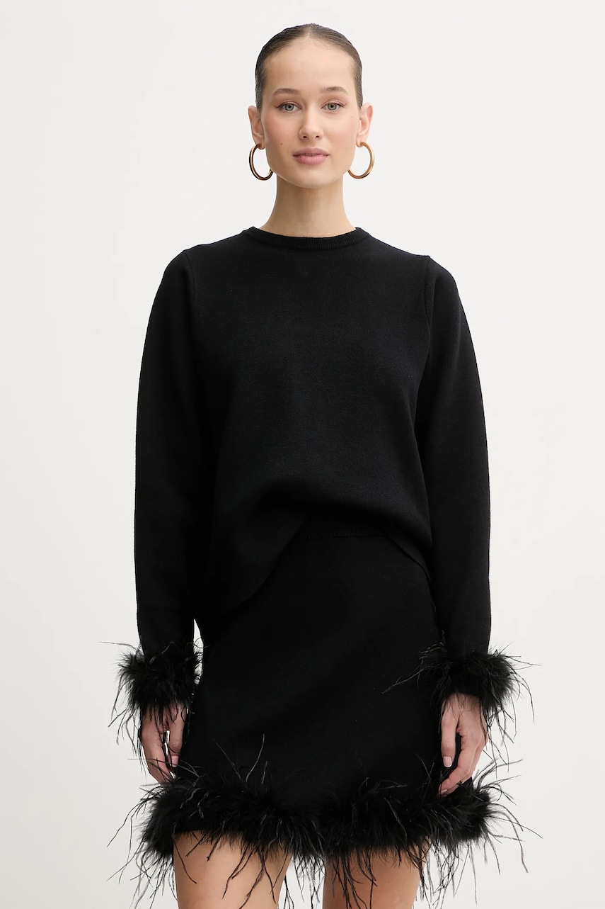 Svetr Never Fully Dressed dámský, černá barva, NFDKN755