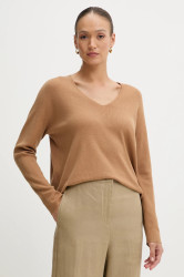 Svetr OUI dámský, hnědá barva, 93708