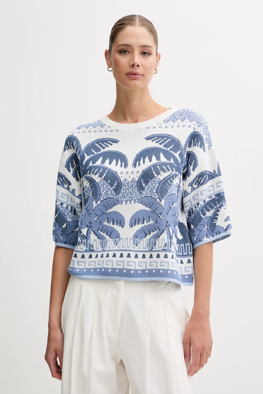 Svetr OUI dámský, modrá barva, 93170