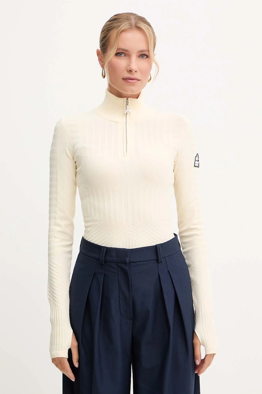 Svetr Patrizia Pepe dámský, béžová barva, s pologolfem, 2K0361 K667