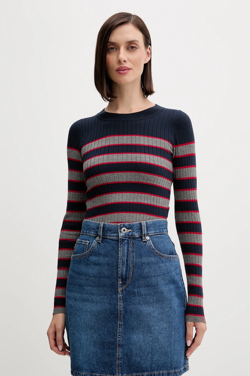 Svetr Pepe Jeans dámský, tmavomodrá barva, PL7000006