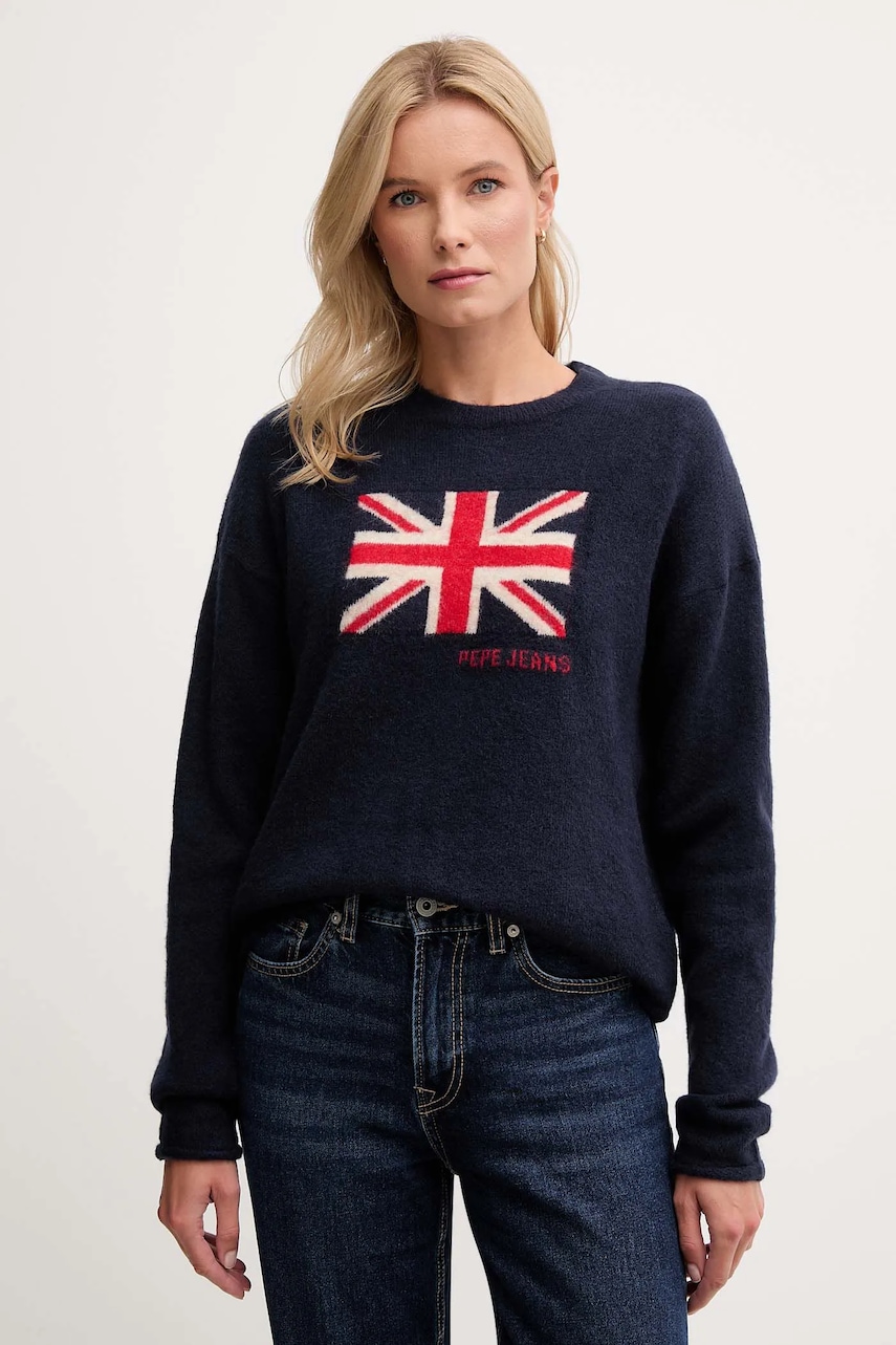 Svetr Pepe Jeans dámský, tmavomodrá barva, PL7000058