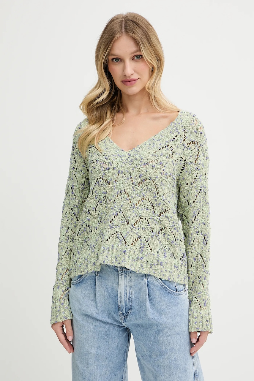 Svetr Pepe Jeans dámský, zelená barva, PL702306