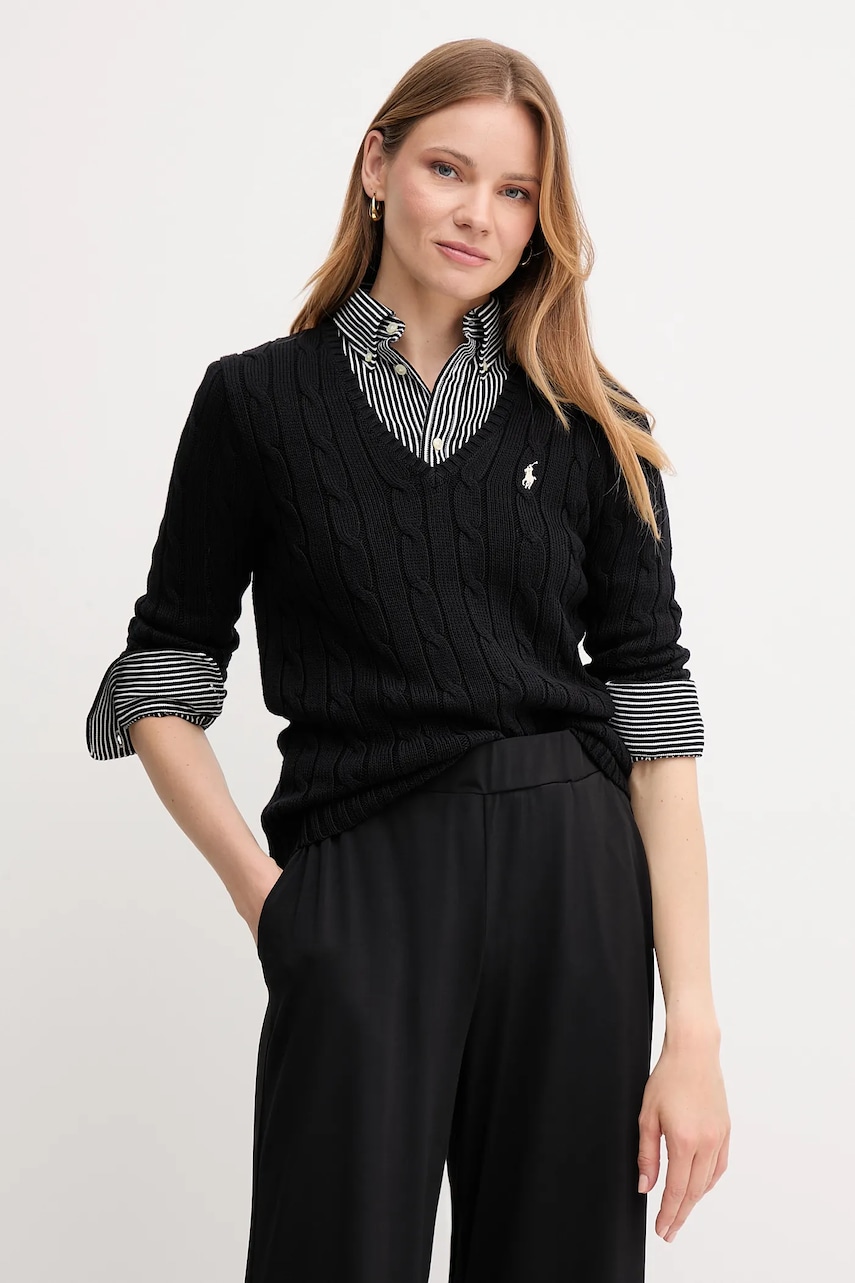 Svetr Polo Ralph Lauren dámský, černá barva, 211971870