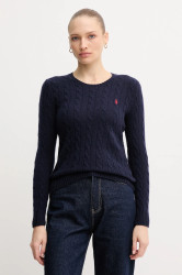 Svetr Polo Ralph Lauren dámský, tmavomodrá barva, 211971865