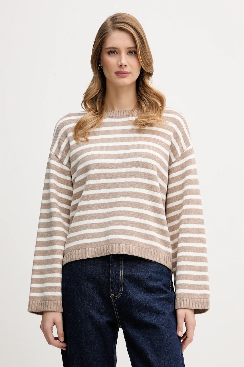 Svetr s příměsí kašmíru Barbour Rosie dámský, béžová barva, LKN1725