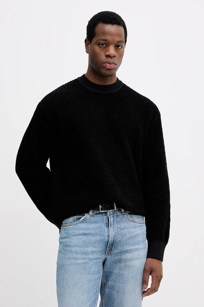 Svetr s příměsí vlny BOSS Orange Atlapeco