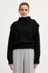 Svetr s příměsí vlny BOSS Orange C_Fasta