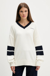 Svetr s příměsí vlny Guess Jeans béžová barva, W5BR10 Z0561