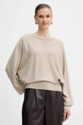 Svetr s příměsí vlny Marciano by Guess ABEL béžová barva, 5BGR02 5782Z