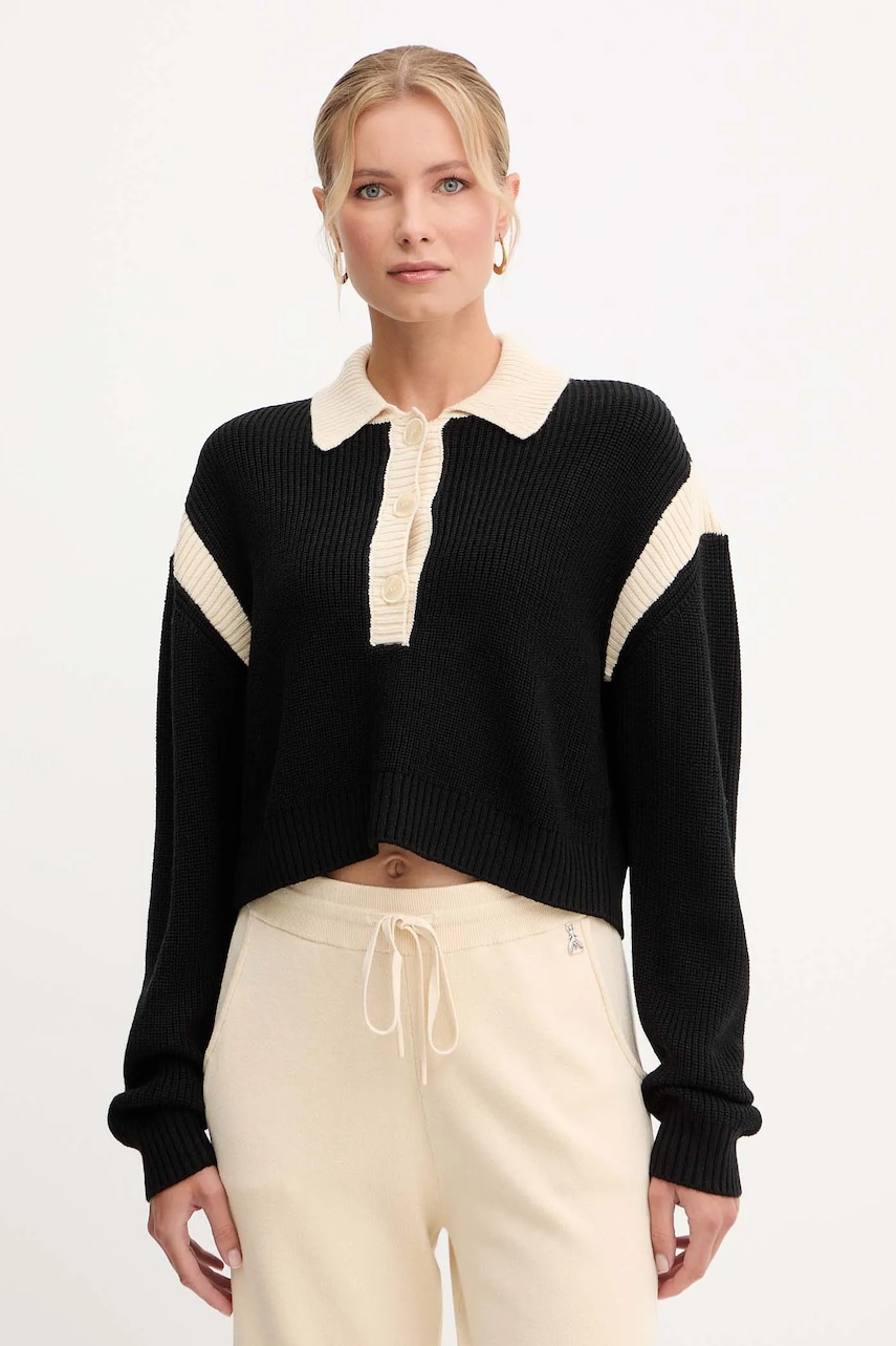 Svetr s příměsí vlny Patrizia Pepe černá barva, 2K0353 K298