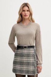 Svetr s příměsí vlny United Colors of Benetton béžová barva, 102HD4032