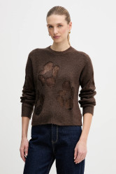 Svetr s příměsí vlny United Colors of Benetton zelená barva, 18L4E10EW