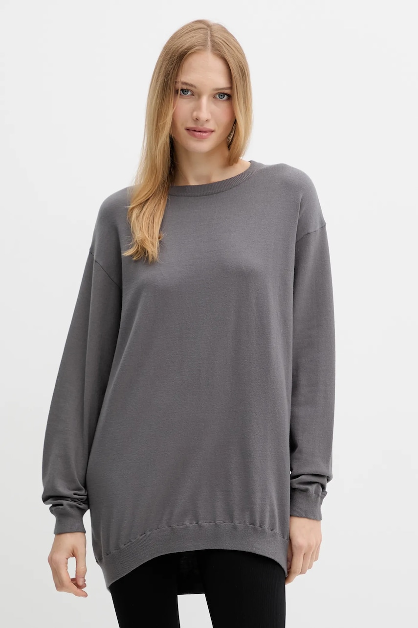 Svetr Silvian Heach BENITEZ dámský, šedá barva, GPA25553MA