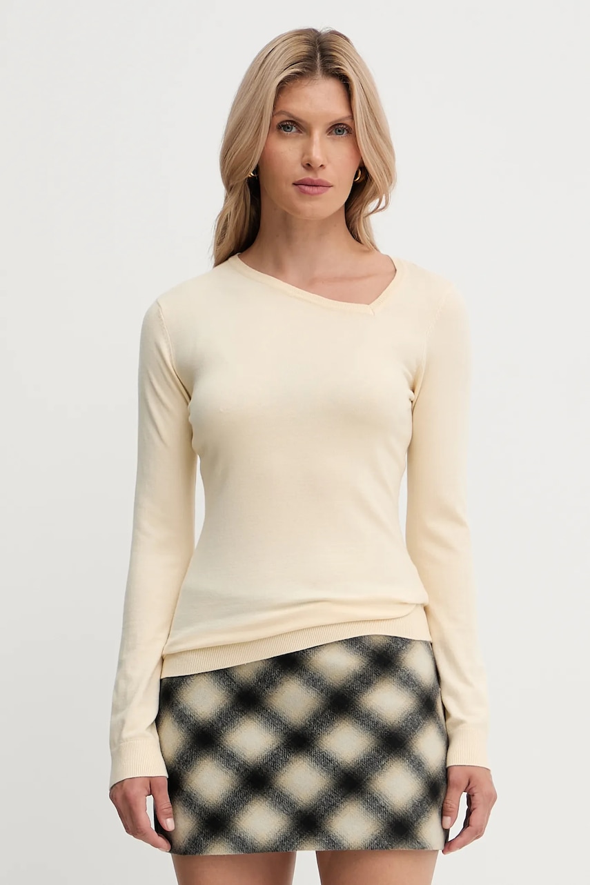 Svetr Silvian Heach SELMANE dámský, béžová barva, GPA25557TS