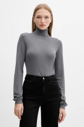 Svetr Silvian Heach SESIN dámský, šedá barva, s golfem, GPA25036LU