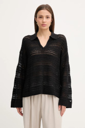 Svetr Tommy Hilfiger dámský, černá barva, WW0WW46524