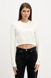 Svetr Tommy Jeans dámský, béžová barva, DW0DW22028