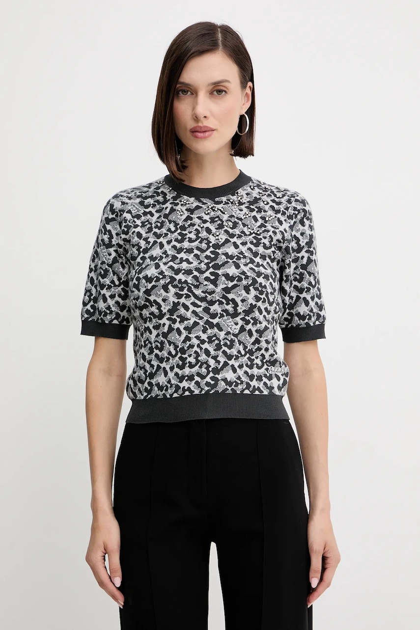 Svetr Twinset dámský, šedá barva, 252AP3232