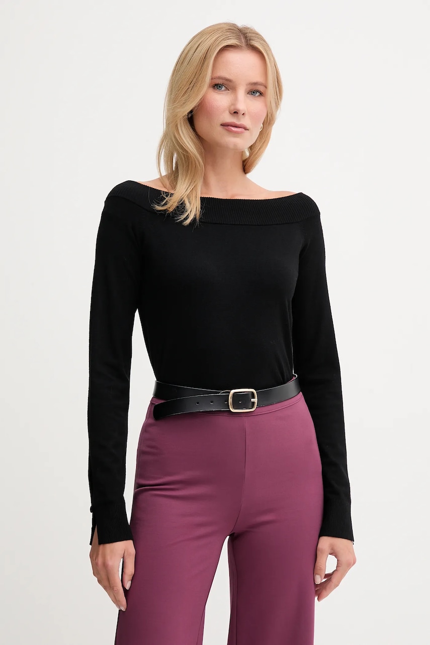 Svetr United Colors of Benetton dámský, černá barva, 1W2AD10E0