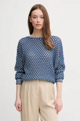 Svetr United Colors of Benetton dámský, tmavomodrá barva, 1194E10D9