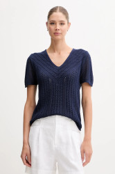 Svetr United Colors of Benetton dámský, tmavomodrá barva, 143CD402Y