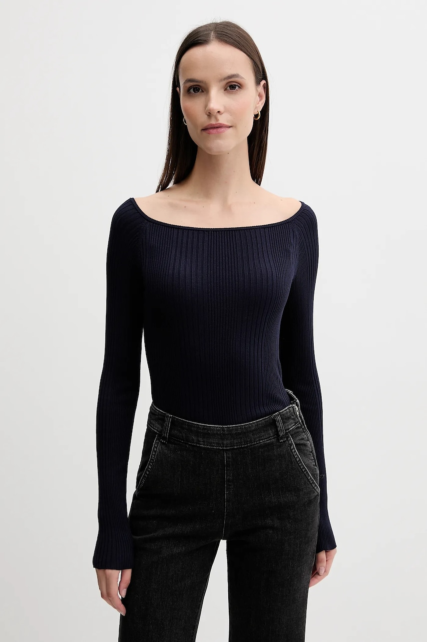 Svetr United Colors of Benetton dámský, tmavomodrá barva, 16UYD10E7