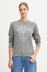 Svetr z hedvábné směsi Joop! dámský, šedá barva, 30048477