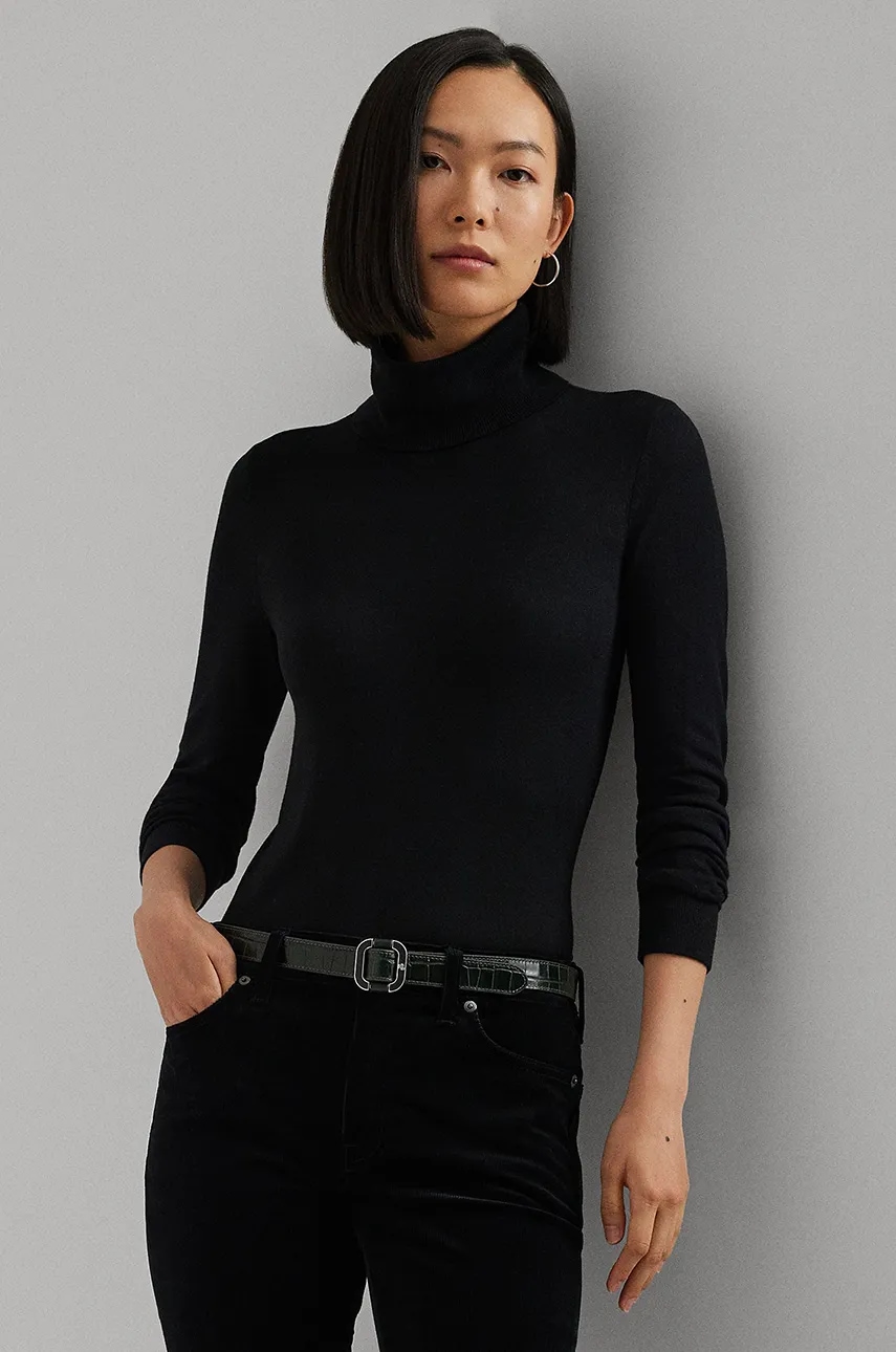 Svetr z hedvábné směsi Lauren Ralph Lauren