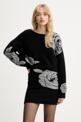 Svetr z vlněné směsi Gestuz dámský, černá barva, 10910594