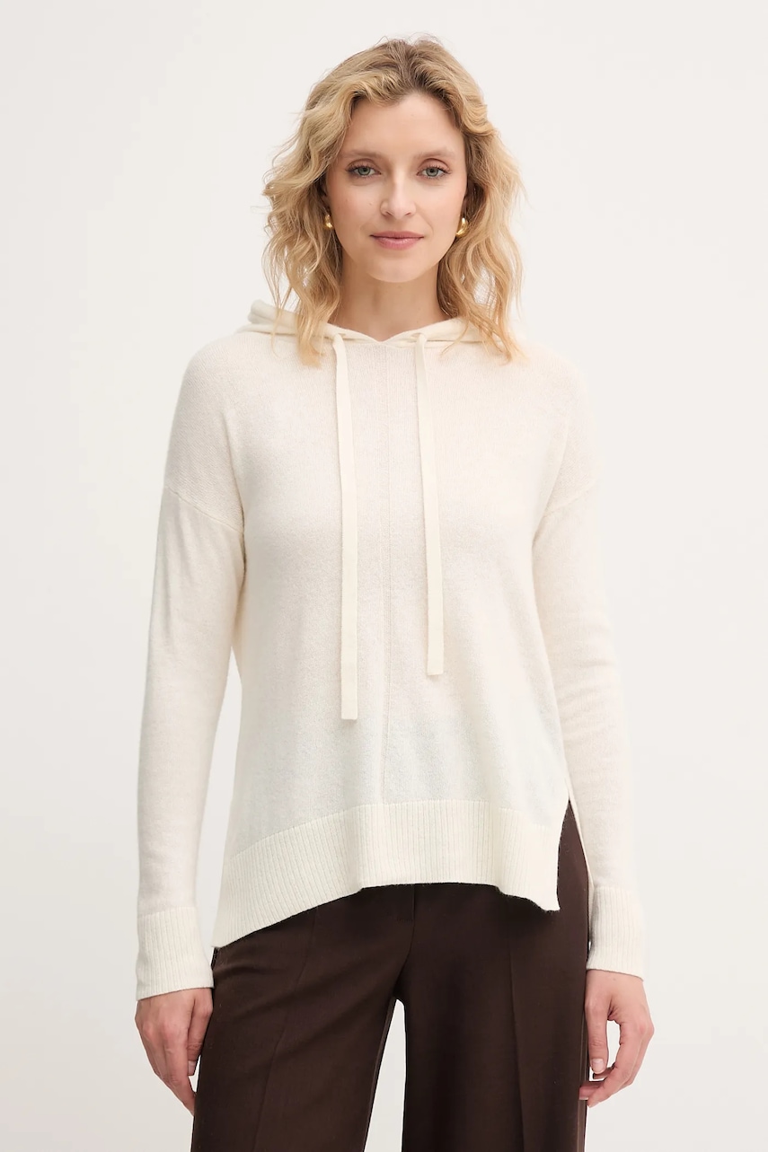 Svetr z vlněné směsi Marella Emme by Marella dámský, béžová barva, 2525366011200