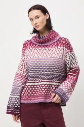 Svetr z vlněné směsi Medicine dámský, více barev, s golfem