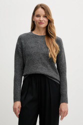 Svetr z vlněné směsi Pepe Jeans dámský, šedá barva, PL7000031