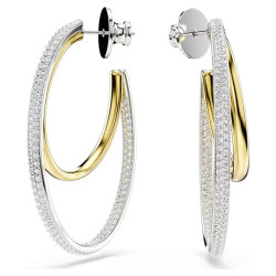 Swarovski Bicolor kruhové náušnice se zirkony Hyperbola 5702400